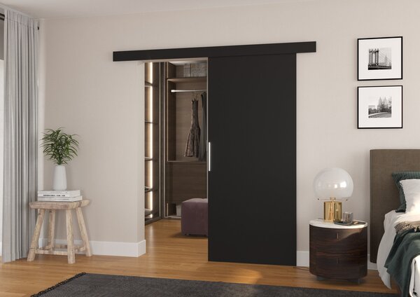 Interiérové posuvné dveře 86 cm DABTIS - černé