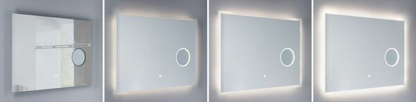 PAULMANN LED zrcadlo s osvětlením Mirra IP44 4000K / 230V 20W zrcadlo hranaté