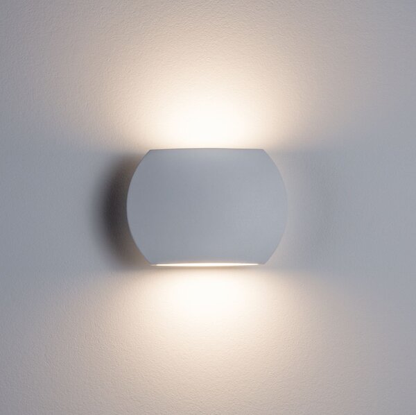 Paulmann 70792 Bocca, bílé nástěnné svítidlo, 2x3W LED 2700K, délka 14cm