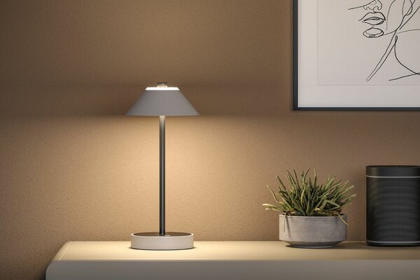 PAULMANN Mobilní stolní lampa Pellini CCT 2W béžová/černá mat