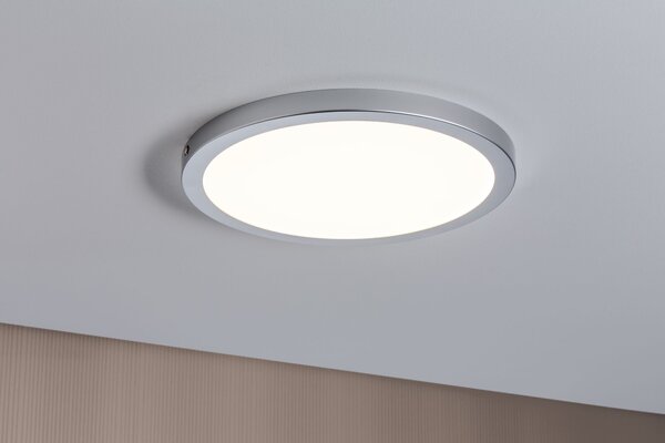 Paulmann 70865 Atria, stropní LED svítidlo, 24W LED 2700K stmívatelné, matný chrom, prům. 30cm