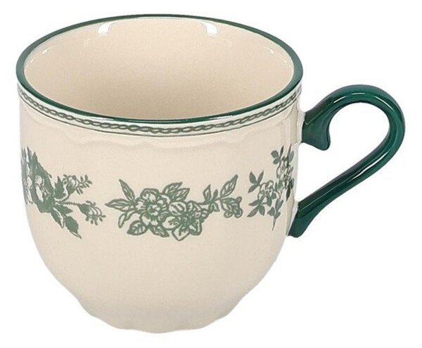 Zelený/slonovinový porcelánový šálek 215 ml Cyril – S|P Collection