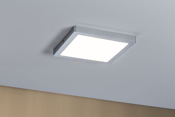 Paulmann 70866 Atria, stropní LED svítidlo, 20W LED 2700K stmívatelné, matný chrom, 22x22cm