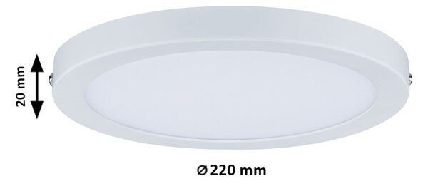 Paulmann 70937 Atria, stropní LED svítidlo, 15W LED 4000K, bílá, prům. 22cm