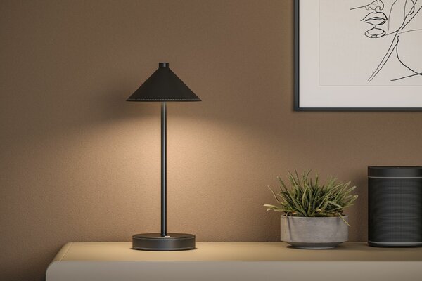 PAULMANN Mobilní stolní lampa Pellini CCT 2W černá mat