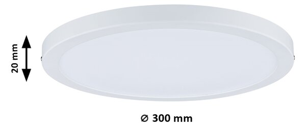 Paulmann 70869 Atria, stropní LED svítidlo, 22W LED 2700K stmívatelné, bílá, prům. 30cm