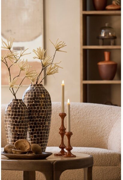 Hnědá bambusová váza (výška 40 cm) Tudela – Light & Living