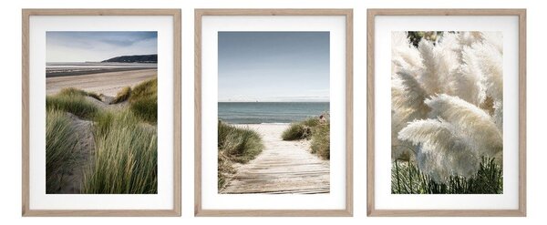 Tištěné obrazy v sadě 3 ks s rámem 30x40 cm Tranquil – Styler