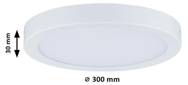 Paulmann 70899 Abia, stropní LED svítidlo, 22W 2700K, bílá, prům.30cm
