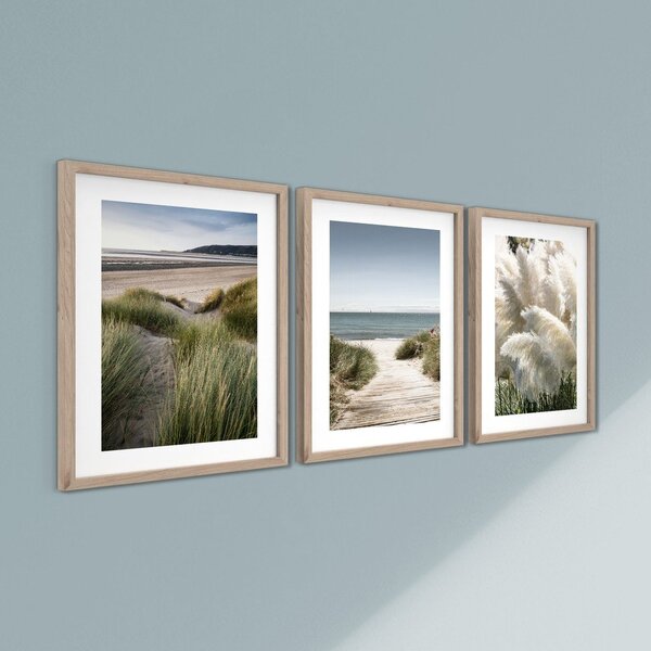 Tištěné obrazy v sadě 3 ks s rámem 30x40 cm Tranquil – Styler