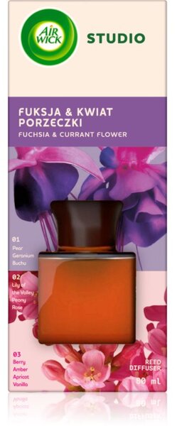 Air Wick Studio Fuchsie a rybízový květ aroma difuzér s náplní 80 ml