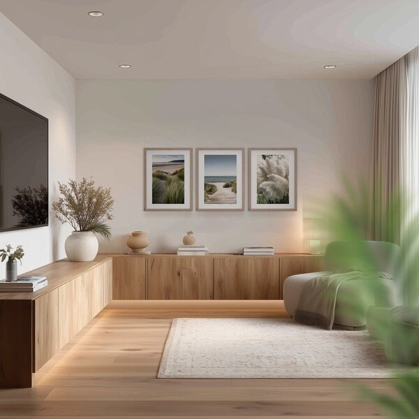 Tištěné obrazy v sadě 3 ks s rámem 30x40 cm Tranquil – Styler