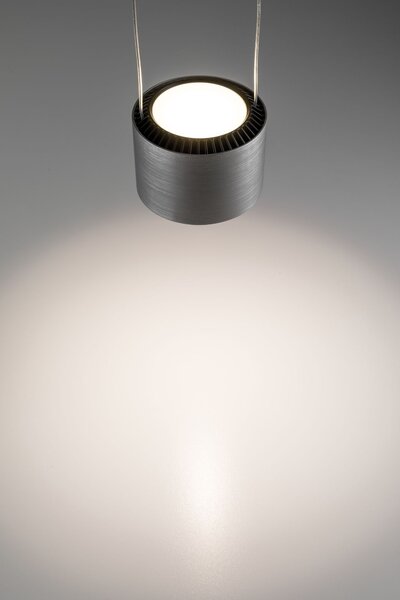 Paulmann 79720 Aldan, závěsné svítidlo, 3x13W LED 2700K stmívatelné, broušený hliník, šířka 67cm