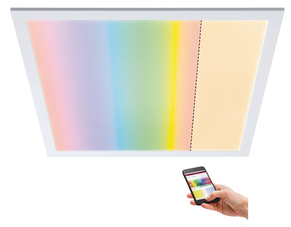 Paulmann 79809 Amaris, stropní LED panel 35W LED RGBW Zigbee, 59,5x59,5 cm