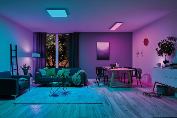 Paulmann 79808 Amaris, stropní LED panel 22W LED RGBW Zigbee, 59,5x29,5 cm