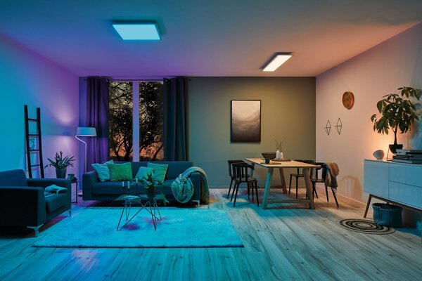 Paulmann 79808 Amaris, stropní LED panel 22W LED RGBW Zigbee, 59,5x29,5 cm