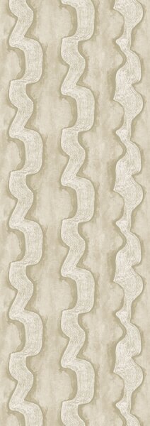 Vliesová obrazová tapeta na zeď, šedá, žlutá, vlnky, DGTRA301-260, Traces, Masureel