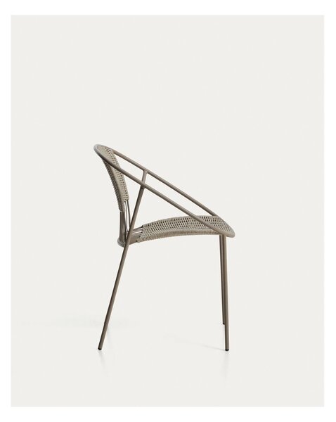 Taupe zahradní židle Atrani – Kave Home