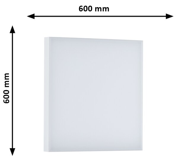 Paulmann 79818 Velora, subtilní stropní LED panel bez rámečku, 34W LED 3000K, 60x60cm
