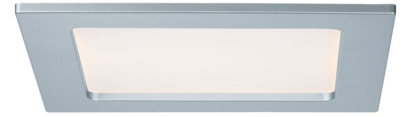 Paulmann 92080 Quality Line Panel IP44, 12W LED, 2700K, matný chrom, 17x17cm