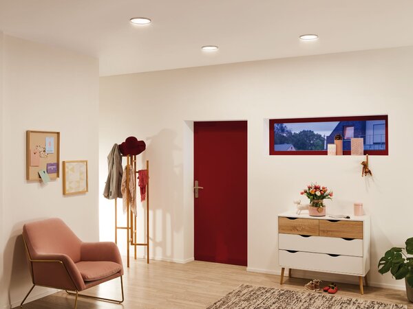 Paulmann 92062 Quality Line Panel IP44, 12W LED, 2700K, bílá, prům. 17cm