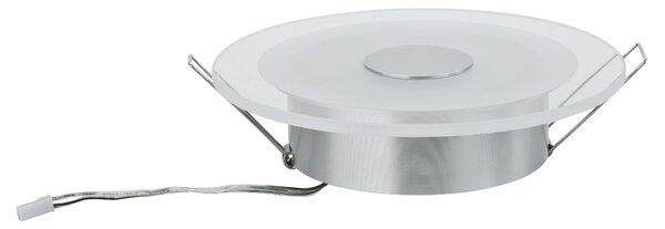 Paulmann 92543 Premium Line wirl LED, set 3 ks zápustných LED svítidlel, 6W LED v teple bílé barvě světla, matný chrom, prům. 15cm