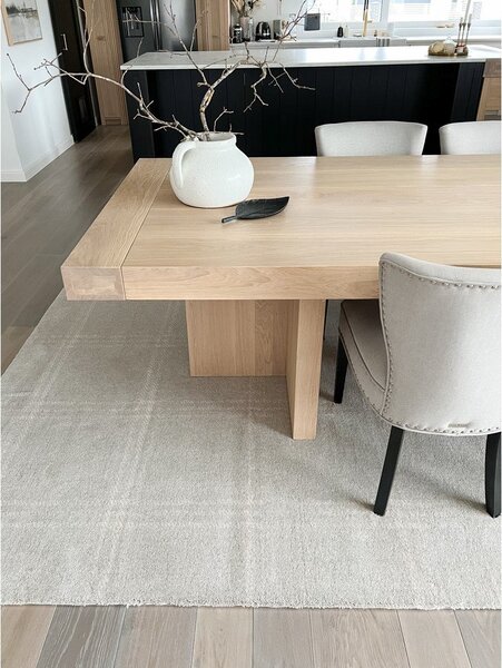 Krémový vlněný koberec 200x300 cm Calisia M Grid Prime – Agnella