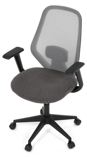 Vikio Židle kancelářská látka šedá houpací mechanismus AKZ126S
