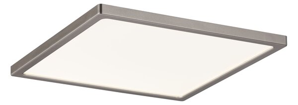 Paulmann 92939 Areo, niklové polozapuštěné svítidlo, 12W LED 3000K stmívatelné, 18x18cm, IP44