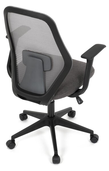 Vikio Židle kancelářská látka šedá houpací mechanismus AKZ126S