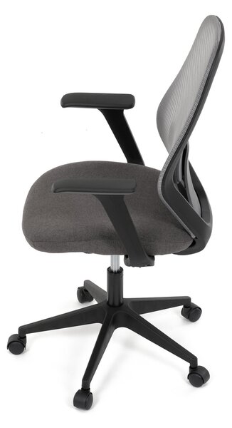 Vikio Židle kancelářská látka šedá houpací mechanismus AKZ126S