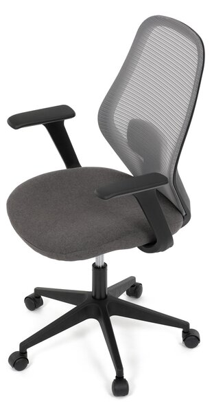 Vikio Židle kancelářská látka šedá houpací mechanismus AKZ126S