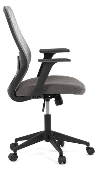 Vikio Židle kancelářská látka šedá houpací mechanismus AKZ126S