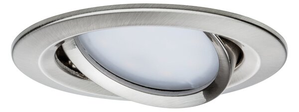 Paulmann 92961 ZigBee LED Nova Plus Coin, zapuštěná bodovka 1x6.5W se změnou teploty světla, kartáčovaný hliník