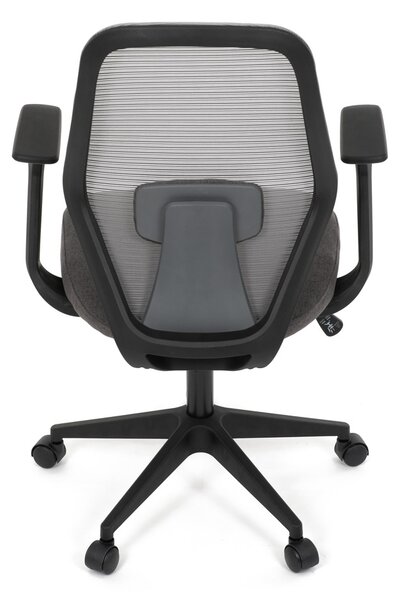 Vikio Židle kancelářská látka šedá houpací mechanismus AKZ126S