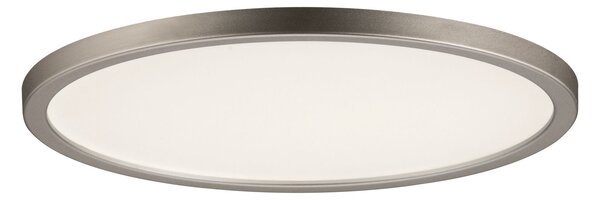 Paulmann 92935 Areo, niklové polozapuštěné svítidlo, 12W LED 3000K stmívatelné, prům. 18cm, IP44
