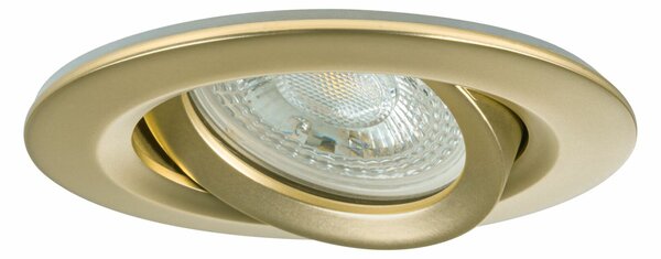 PAULMANN Vestavné svítidlo Nova Plus IP65 kruhové 93mm 30° GU5,3 / GU10 max. 35W 230/12V zlatá mat