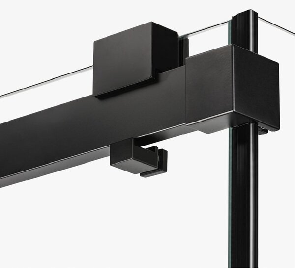 New Trendy Softi Black sprchové dveře 180 cm posuvné černá matný/průhledné sklo EXK-3964