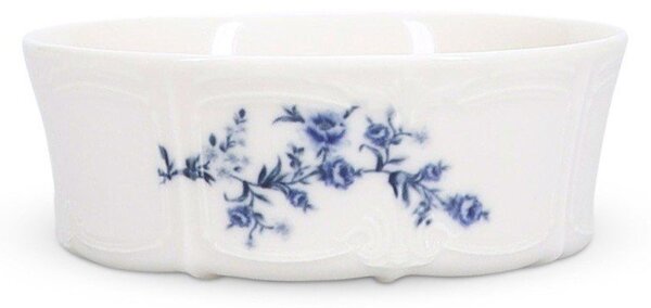 Bílá/modrá porcelánová miska 410 ml Retro – BonBistro