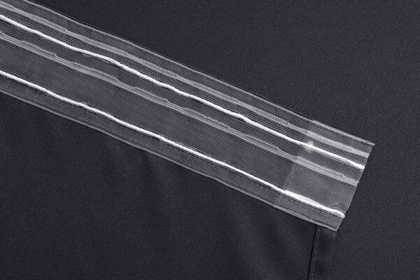 Závěs OXFORD LIGHT 140x250 cm, tmavě šedý Zavěšení: Řasící páska