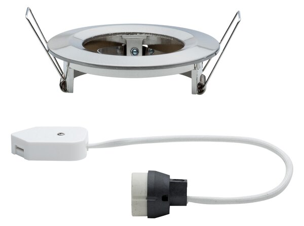 Paulmann 93633 Premium LED Nova, zápustná bodovka 1x max35W GU10, kartáčovaný kov, prům. 7,8cm, IP20