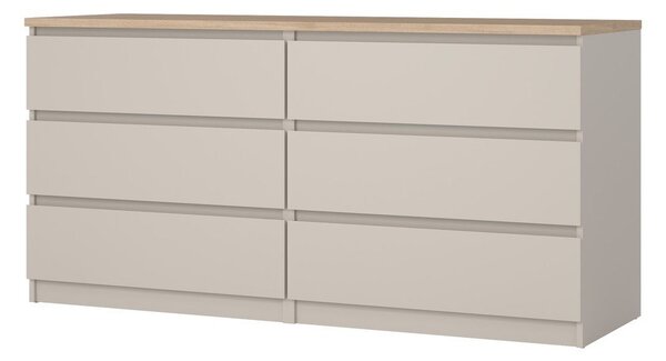 Krémová komoda 154x76x50 cm Naia – Tvilum