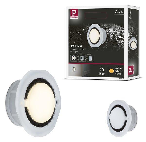 Paulmann 93740 Special Line IP65 Downlight Basic, zápustné svítidlo do krabice KU68, 1x1,4W LED, 3000K, prům. 7,6cm