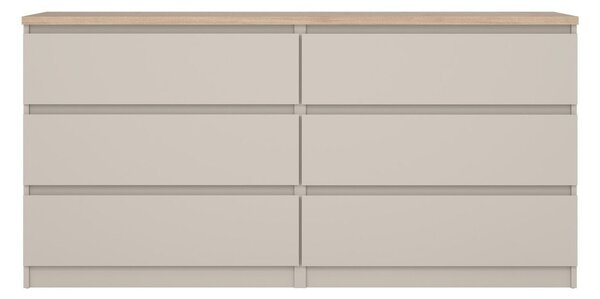 Krémová komoda 154x76x50 cm Naia – Tvilum