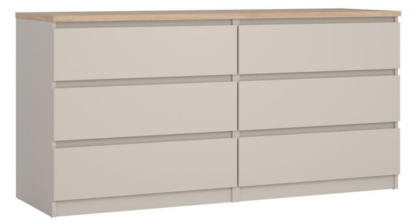 Krémová komoda 154x76x50 cm Naia – Tvilum