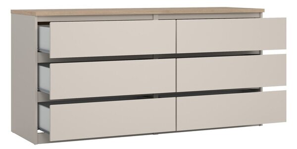 Krémová komoda 154x76x50 cm Naia – Tvilum