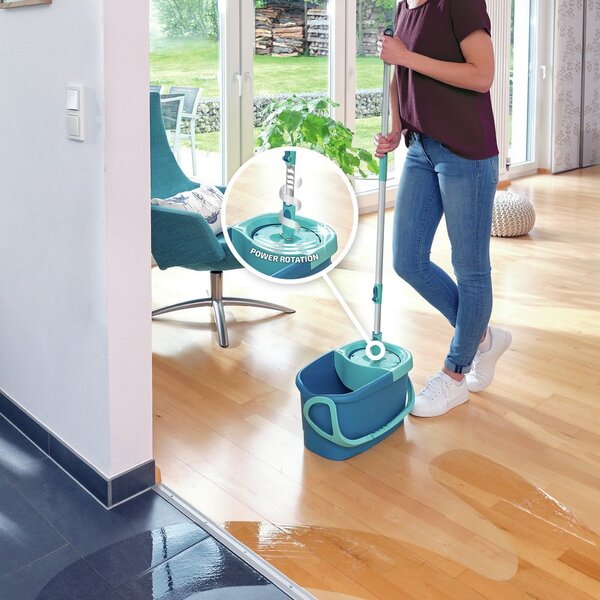 Rotační mop s kbelíkem a čističem na podlahy Rotation Disc Ergo – LEIFHEIT