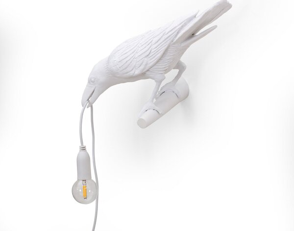 Stolní lampa SELETTI, Bird Lamp, Bílá, Obývací pokoj, Plast, Design