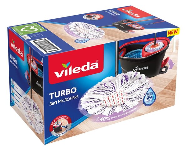 Rotační mop s kbelíkem Turbo 3v1 – Vileda