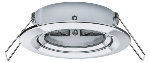 Paulmann 93879 Premium LED Slim Coin Satin, náklopná zápustná bodovka 1x6,8W LED 2700K stmívatelná, chrom, prům. 8,4cm